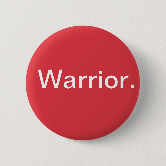 Warrior Ronde Button 5,7 Cm (Voorkant)
