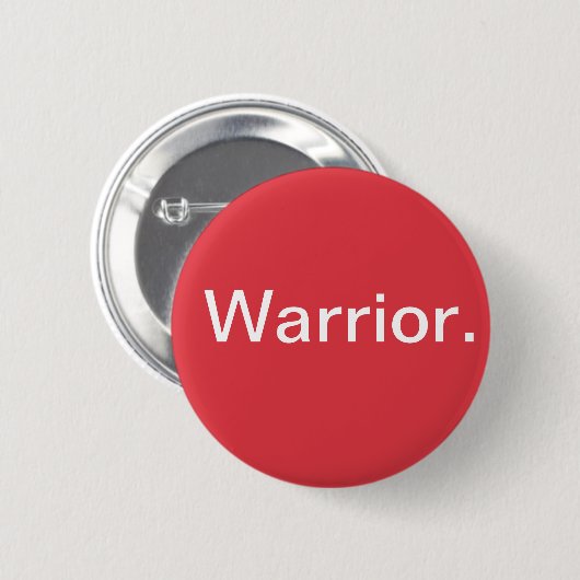 Warrior Ronde Button 5,7 Cm (Voorkant /achterkant)