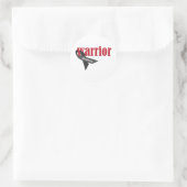 Warrior Ronde Sticker (Tas)