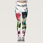 Warrior Roses Cancer Awareness Leggings (Voorkant)