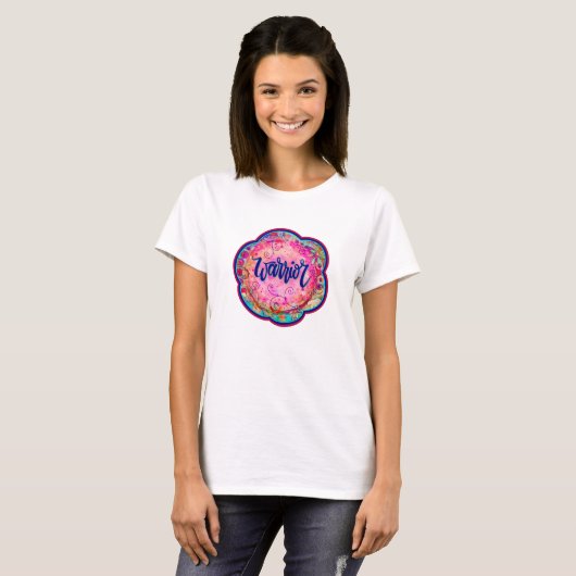 Warrior roze Inspirivity T-shirt (Voorkant volledig)