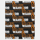 WARRIOR...RSD/CRPS FLEECE DEKEN (Voorkant)
