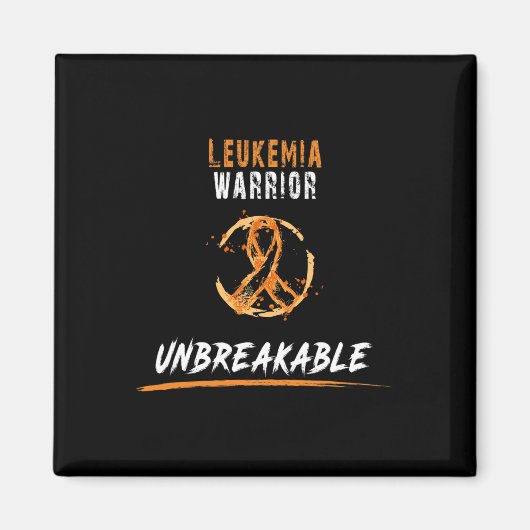 Warrior Shirt leukemie bewustzijn Magneet (Voorkant)