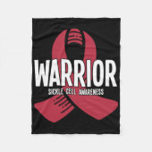 Warrior Sickle Cell Awareness 1 Fleece Deken (Voorkant)