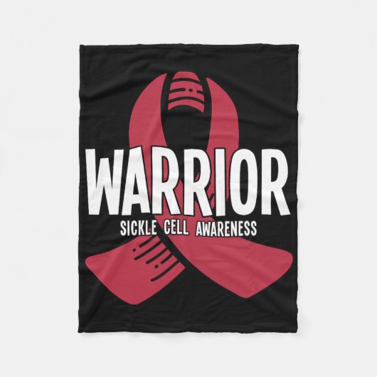 Warrior Sickle Cell Awareness 1 Fleece Deken (Voorkant)