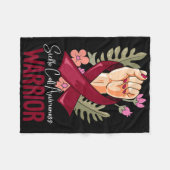 Warrior Sickle Cell Awareness 2 Fleece Deken (Voorkant (Horizontaal))
