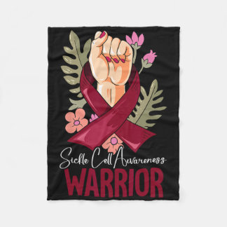 Warrior Sickle Cell Awareness 2 Fleece Deken