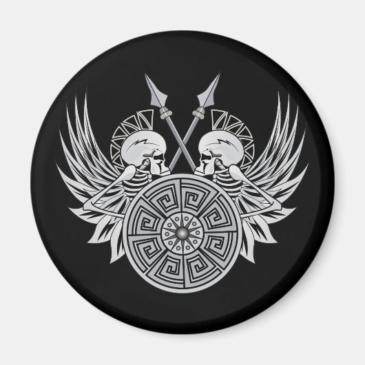 Warrior Skulls Magneet (Voorkant)