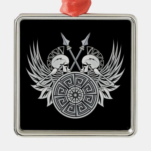 Warrior Skulls Metalen Ornament (Voorkant)