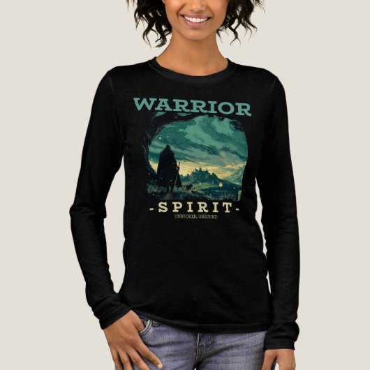 Warrior Spirit - ongebroken, ongebonden Tri-Blend Shirt (Voorkant)