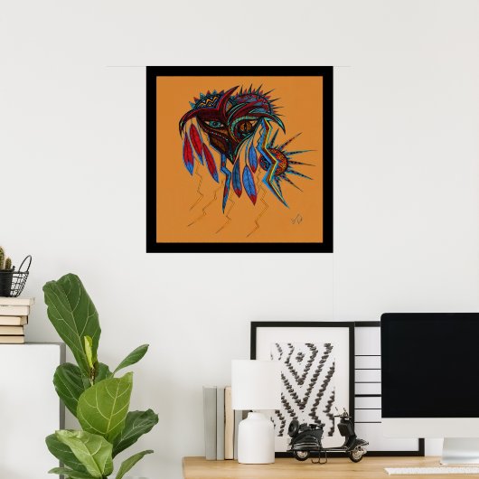 Warrior Spirit Poster (Thuiskantoor)