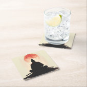 Warrior Spirit Samurai Sunset Meditatie Kartonnen Onderzetters (Insitu)