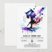 Warrior Spy Ninja Digitaal Meisje Verjaardag Kaart (Voorkant / Achterkant)