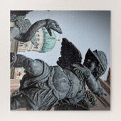 Warrior Statue in München - 20x20 - 676 pcs Legpuzzel (Horizontaal)
