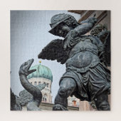 Warrior Statue in München - 20x20 - 676 pcs Legpuzzel (Verticaal)