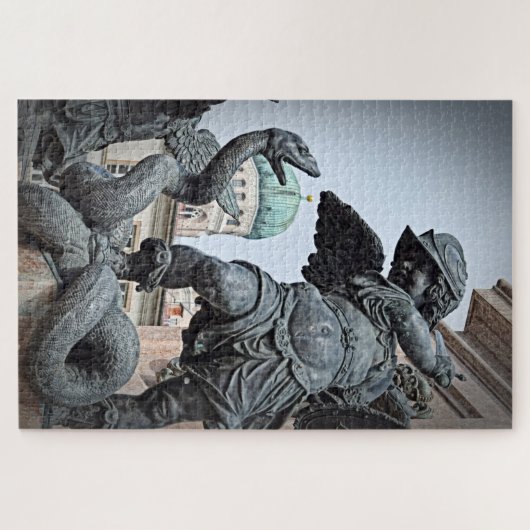 Warrior Statue in München - 20x30 - 1014 pcs Legpuzzel (Horizontaal)