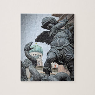 Warrior Statue in München - 8x10 - 110 pcs Legpuzzel