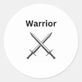 Warrior Sticker (Voorkant)