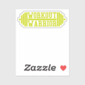 Warrior-Sticker voor werkout Sticker (Vel)