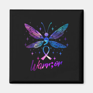 Warrior Suicide Prevention Awareness Paarse Blauwg Magneet