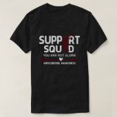 Warrior Support Squad Amyloidose Awareness Feau T-shirt (Design voorkant)