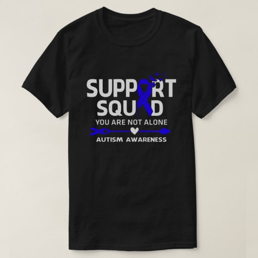 Warrior Support Squad Autism Awareness Feather T-shirt (Design voorkant)