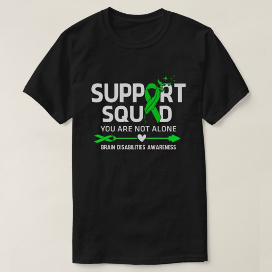 Warrior Support Squad Brain Disabilities Awareness T-shirt (Design voorkant)