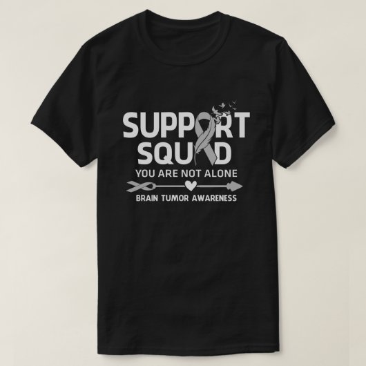 Warrior Support Squad Brain Tumor Awareness Feau T-shirt (Design voorkant)