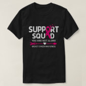 Warrior Support Squad Breast Cancer Awareness Feit T-shirt (Design voorkant)