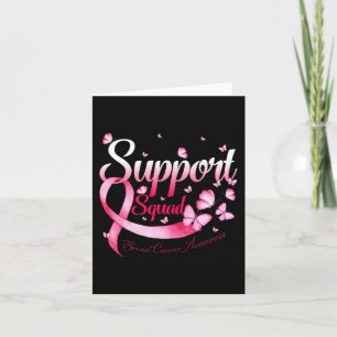 Warrior Support Squad Butterfly Breast Cancer Awar Kaart