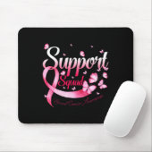 Warrior Support Squad Butterfly Breast Cancer Awar Muismat (Met muis)