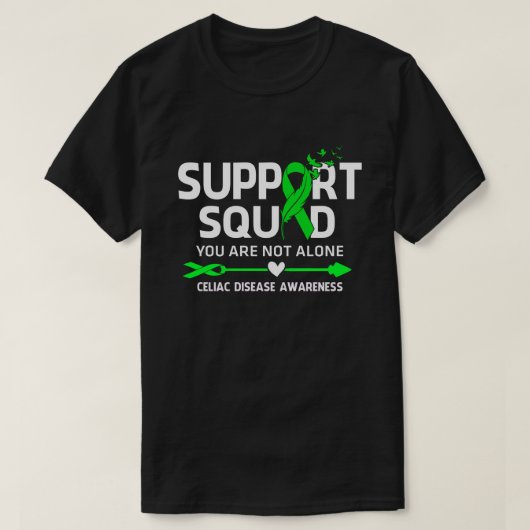 Warrior Support Squad Celiac Disease Awareness Fee T-shirt (Design voorkant)