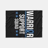 Warrior Support Squad Diabetes Awareness  Fleece Deken (Voorkant (Horizontaal))