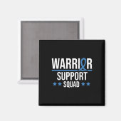 Warrior Support Squad Diabetes Awareness  Magneet (Voorkant / Achterkant)