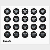 Warrior Support Squad Diabetes Awareness  Ronde Sticker (Vel)