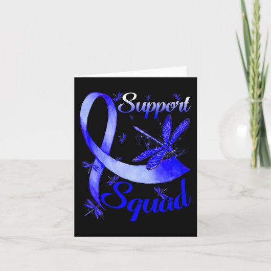 Warrior Support Squad Dragonfly Alopecia Awareness Kaart (Voorkant)