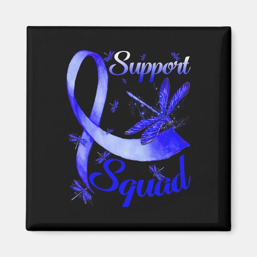 Warrior Support Squad Dragonfly Alopecia Awareness Magneet (Voorkant)