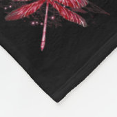 Warrior Support Squad Dragonfly Brain Aneurysm AWA Fleece Deken (Hoek)