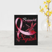 Warrior Support Squad Dragonfly Brain Aneurysm AWA Kaart (Gele Bloem)