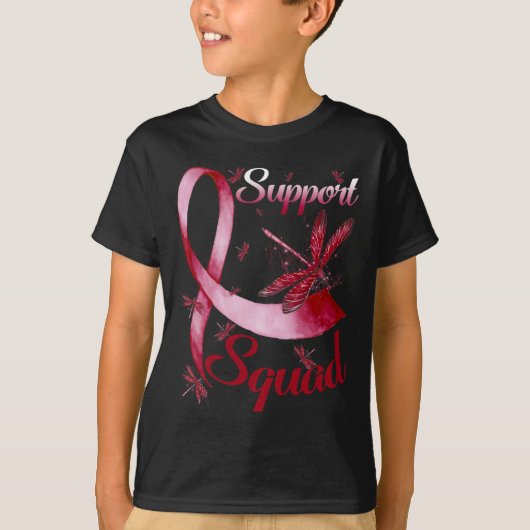 Warrior Support Squad Dragonfly Brain Aneurysm AWA T-shirt (Voorkant)