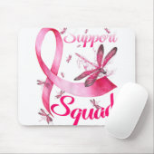 Warrior Support Squad Dragonfly Breast Cancer Awar Muismat (Met muis)