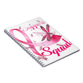 Warrior Support Squad Dragonfly Breast Cancer Awar Notitieboek (Rechterzijde)
