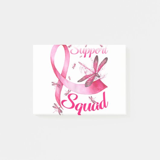 Warrior Support Squad Dragonfly Breast Cancer Awar Post-it® Notes (Voorkant)