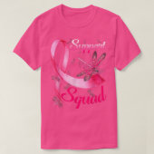 Warrior Support Squad Dragonfly Breast Cancer Awar T-shirt (Design voorkant)