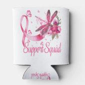 Warrior Support Squad Dragonfly Breast Cancer Blikjeskoeler (Achterkant)