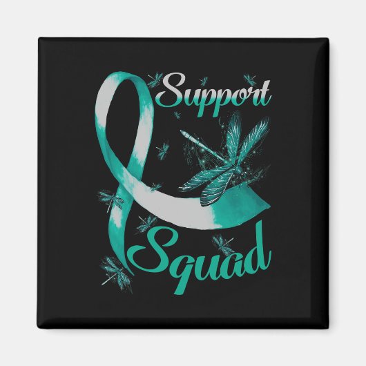 Warrior Support Squad Dragonfly Polycystic Kidney Magneet (Voorkant)