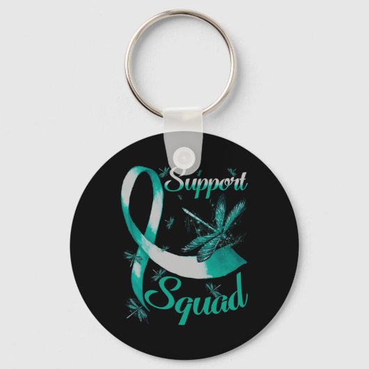 Warrior Support Squad Dragonfly Polycystic Kidney Sleutelhanger (Voorkant)
