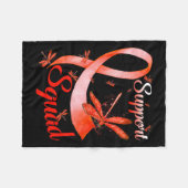 Warrior Support Squad Dragonfly RSD CRPS Bewustzij Fleece Deken (Voorkant (Horizontaal))