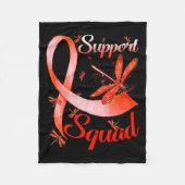Warrior Support Squad Dragonfly RSD CRPS Bewustzij Fleece Deken (Voorkant)