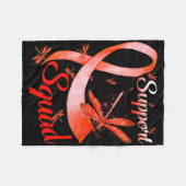 Warrior Support Squad Dragonfly Rsd Crps Bewustzij Fleece Deken (Voorkant (Horizontaal))